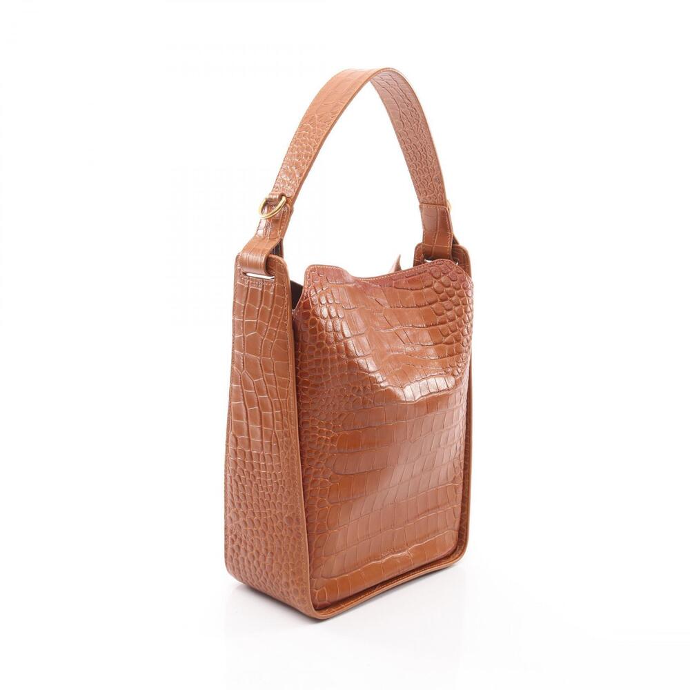 Balenciaga Leather North Shoulder South Bag Brown